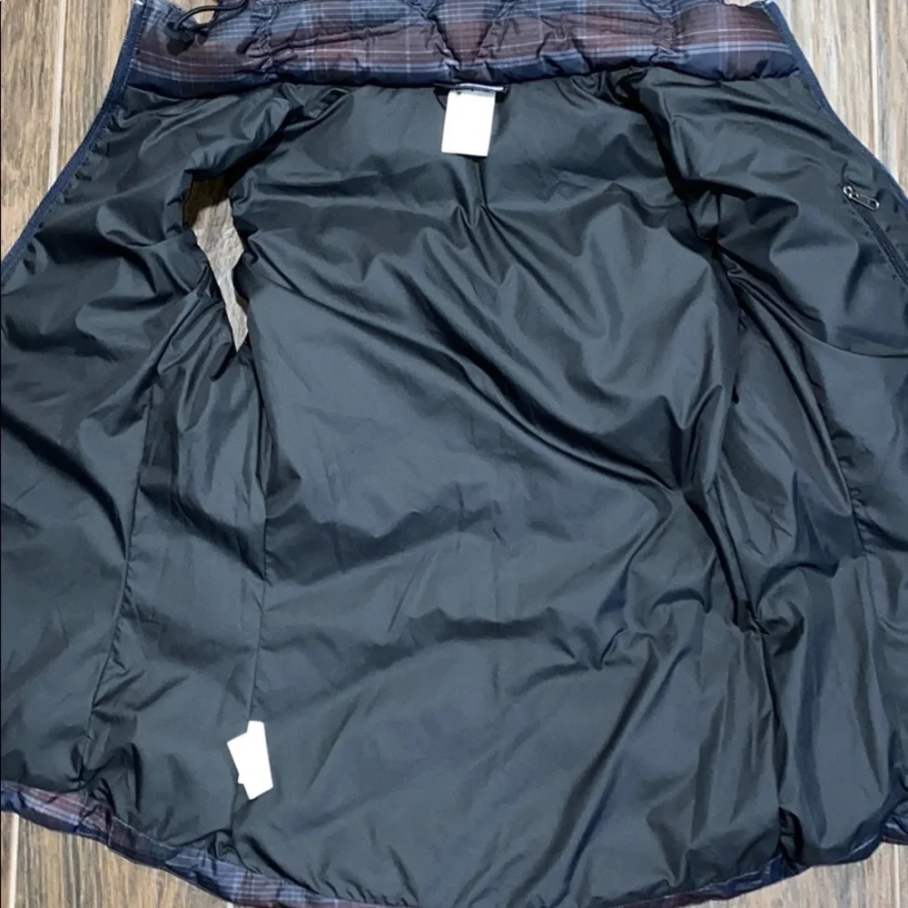 COPY - COPY - Patagonia puffer plaid vest with hoodie